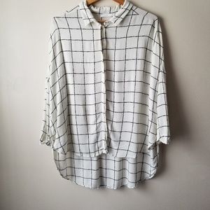 Lush Hi Lo Button up Shirt